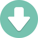 arrow, down svg vector icon