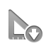 ruler,square,down icon