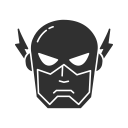 comics, dc character, flash, super hero svg vector icon