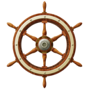 ship, wheel icon