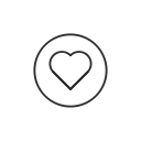emoji, facebook, heart, love svg vector icon