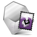 mail, purple icon