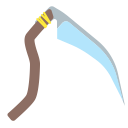 death, halloween, holidays, scythe svg vector icon