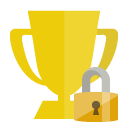 trophy,lock icon