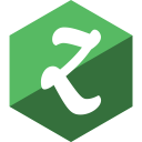 gloss, hexagon, media, social, zootool svg vector icon