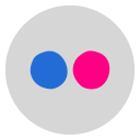 circled, flicker, flickr, media, network, social, social media svg vector icon