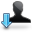 misc,arrow,down,user,descend,download,fall,decrease,descending,account,profile,people,human icon
