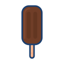 colorful, dessert food, ice cream, popsicle svg vector icon