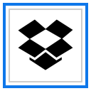 dropbox, logo, media, social svg vector icon