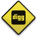 digg, sign icon