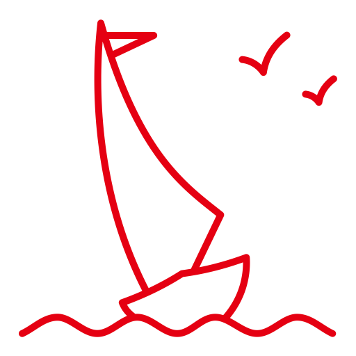 Sailboat svg vector icon