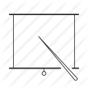 blackboard, board, markerboard, pointer, pointing, powerpoint, presentation icon