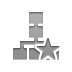 organizational,chart,star icon