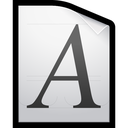 document, font, otf, ttf, type icon