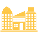 building, city, hotel, office svg vector icon