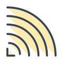 communication, media, multimedia, rss, social svg vector icon