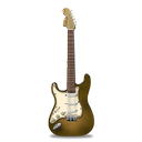 bright, guitar, orange, stratocastor icon