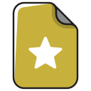 award, bookmark, documents, favorite, file, rating, star svg vector icon