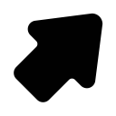 arrow, right, up svg vector icon
