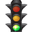 drive, go, green, light, queue, traffic icon