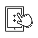 browsing, control, gadget, gesture, handheld, tablet, touchscreen svg vector icon