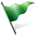 flag,green icon