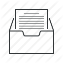 archive, directory, documents, drawer, folder, index, organize icon