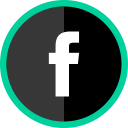 facebook, logo, media, online, social svg vector icon