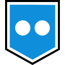 flickr, logo, media, social svg vector icon