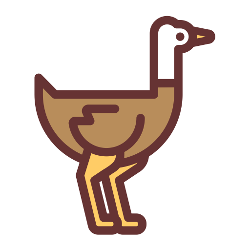 Ostrich svg vector icon