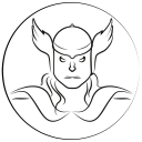 avatar, marvel hero, thor svg vector icon