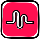 media, music, music videos, musical, musical.ly, social, video svg vector icon
