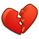 broken, heart icon