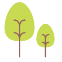 ellipse, green, nature, tree svg vector icon
