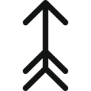 ancient arrow, arrow, arrow up, hunting arrow, luxurious arrow, up, vintage arrow svg vector icon