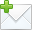 add, base, mail, rivet icon