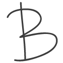 b, letter icon