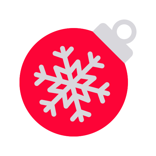 Snowflake Ball Ch svg vector icon
