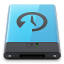 b, blue, machine, time icon