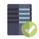 server,checkmark icon