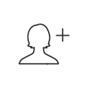 add friend, add user, facebook, fb svg vector icon