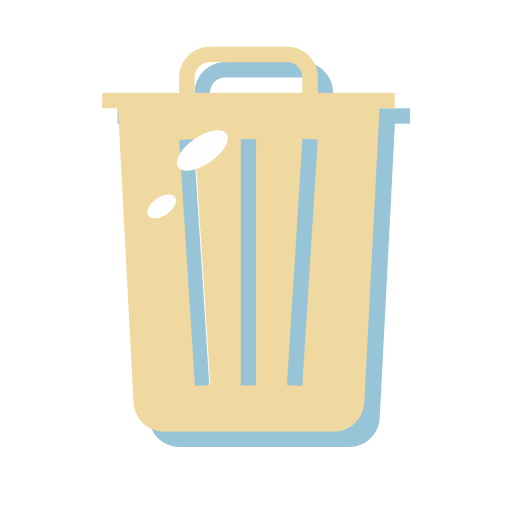 Trash svg vector icon