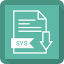 document, extension, file, sys, system svg vector icon
