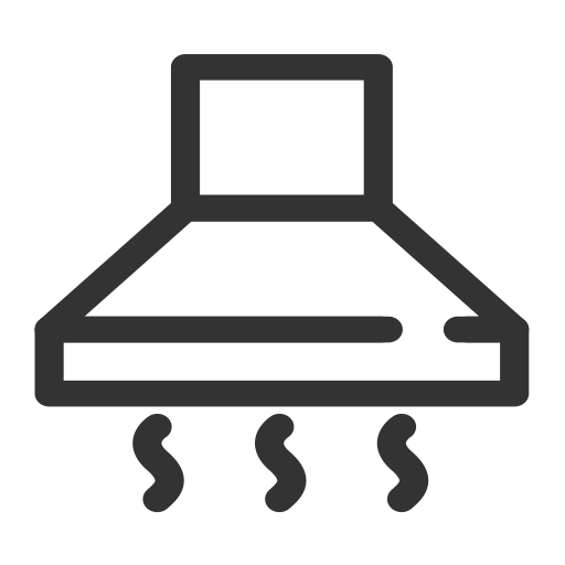 Kitchen Ventilator And Cooking Stove svg vector icon