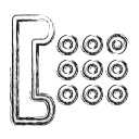 call, productivity, shape, social svg vector icon