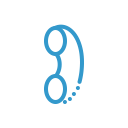 handset, interface, phone, skype, social svg vector icon
