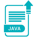 extension, file, format, java, paper svg vector icon