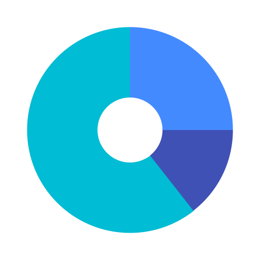 Doughnut Chart svg vector icon