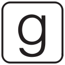 books, ebooks, g, goodreads, liner, social media, square svg vector icon