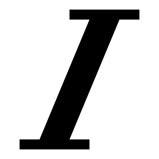 Italic Im svg vector icon